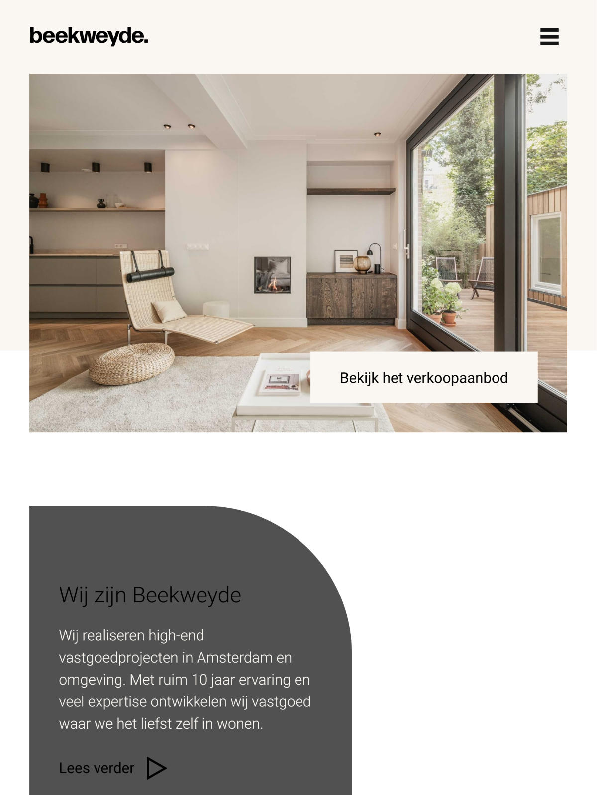 Project Beekweyde homepage